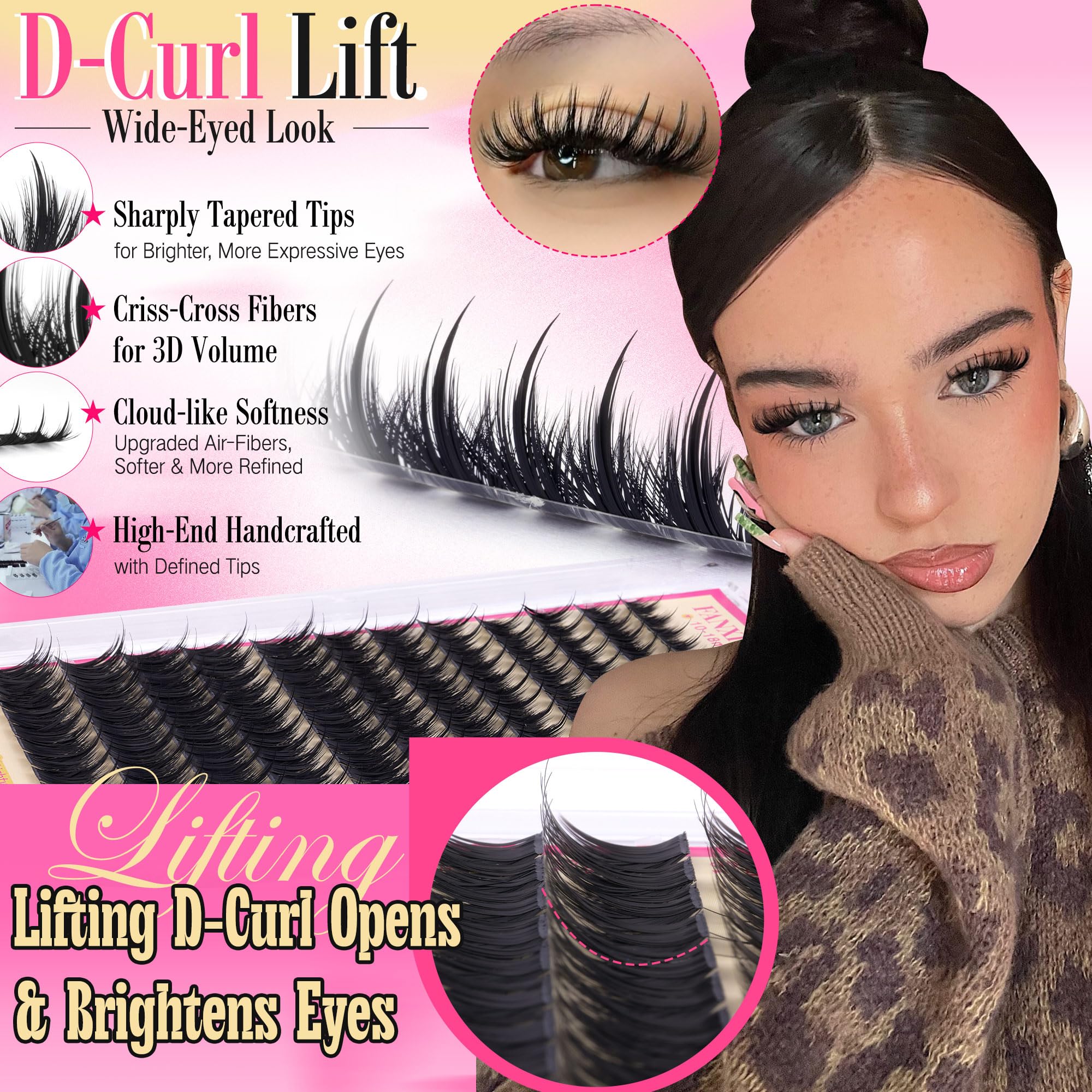 FANXITON thin-band lashes offering comfortable bare-skin wear for beginners