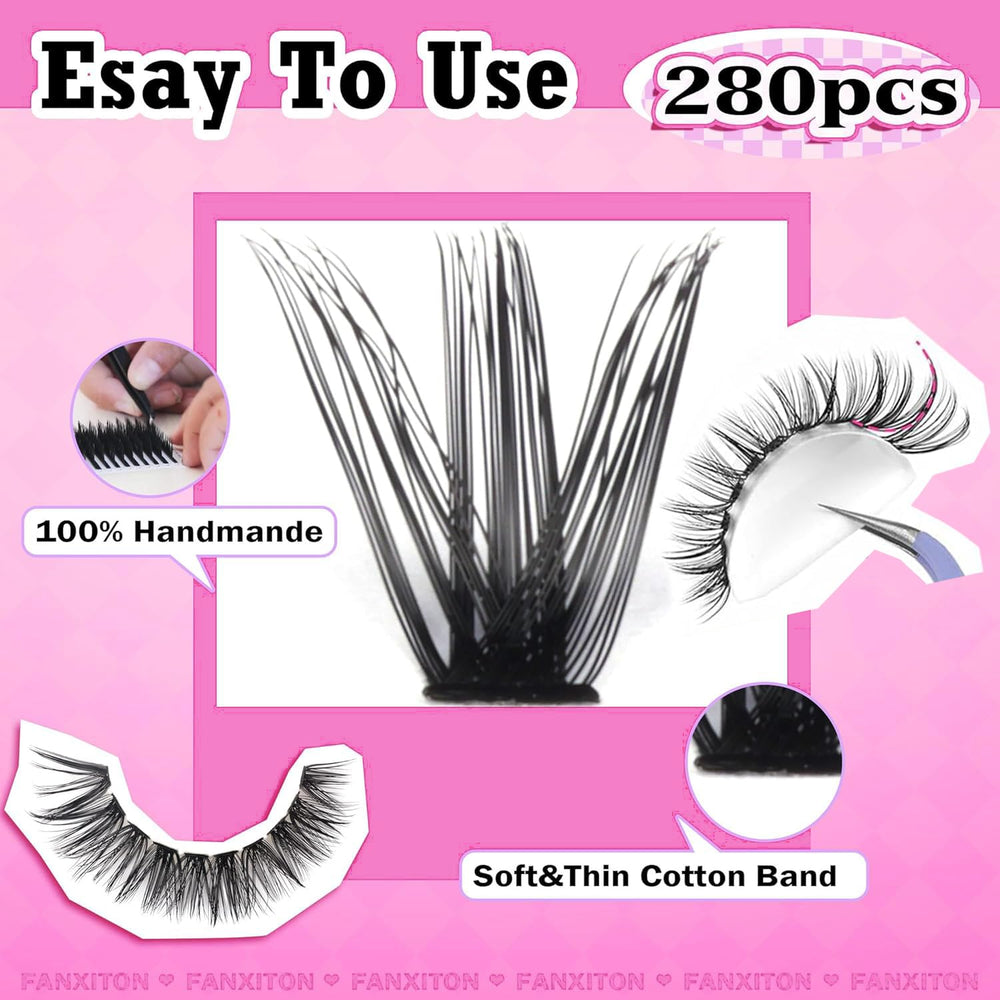 FanXiton thin soft-band clusters for comfortable all-day wear and natural look.