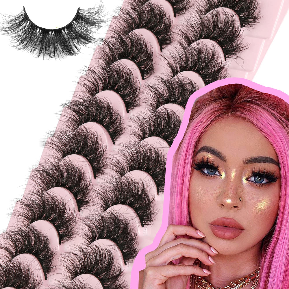FANXITON wispy 3D lashes 19mm for natural yet voluminous look.