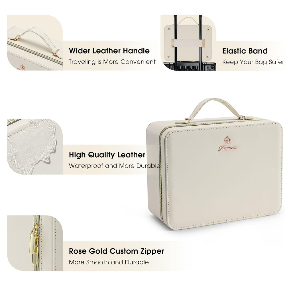 Faquenc storage with six EVA dividers organizes cosmetics for travel