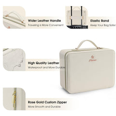 Faquenc storage with six EVA dividers organizes cosmetics for travel