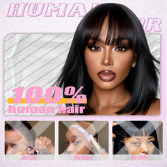 Farblick wear and go glueless wig for quick styling without glue.