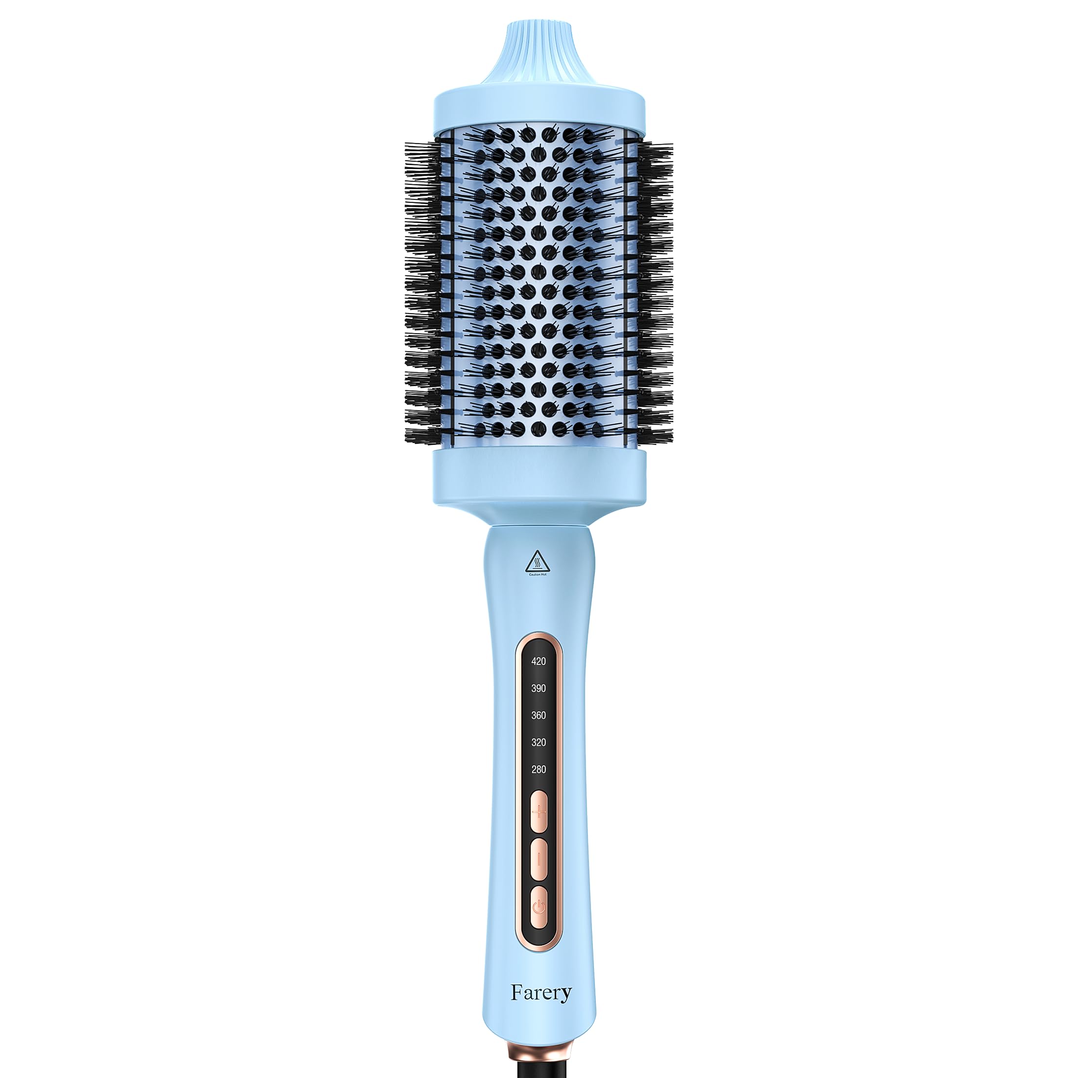 Farery 2.4-inch thermal brush with large-barrel design for salon-volume lift.