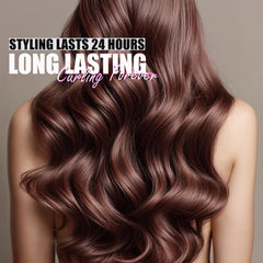FARERY argan-keratin infused barrel showcases nourishing styling for shiny curls