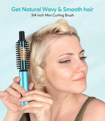 Farery bangs and short hair styler helps tidy edgy looks.