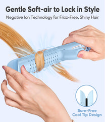 Farery Chill Set Soft-Air Curling Iron featuring 45-degree opening for precise placement.