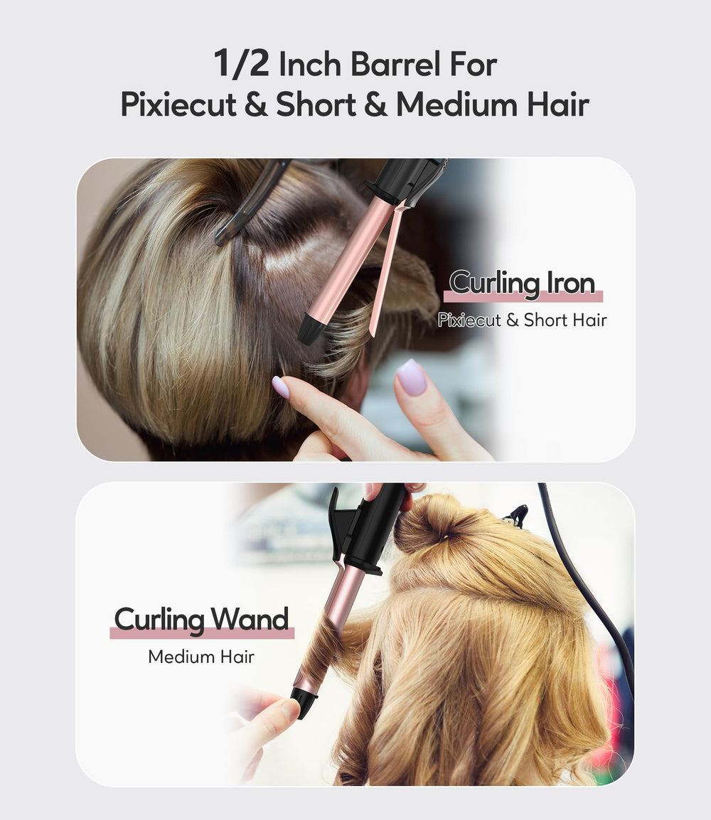 FARERY compact travel curler ideal for short pixie cuts and quick styling on the go