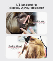 FARERY compact travel curler ideal for short pixie cuts and quick styling on the go