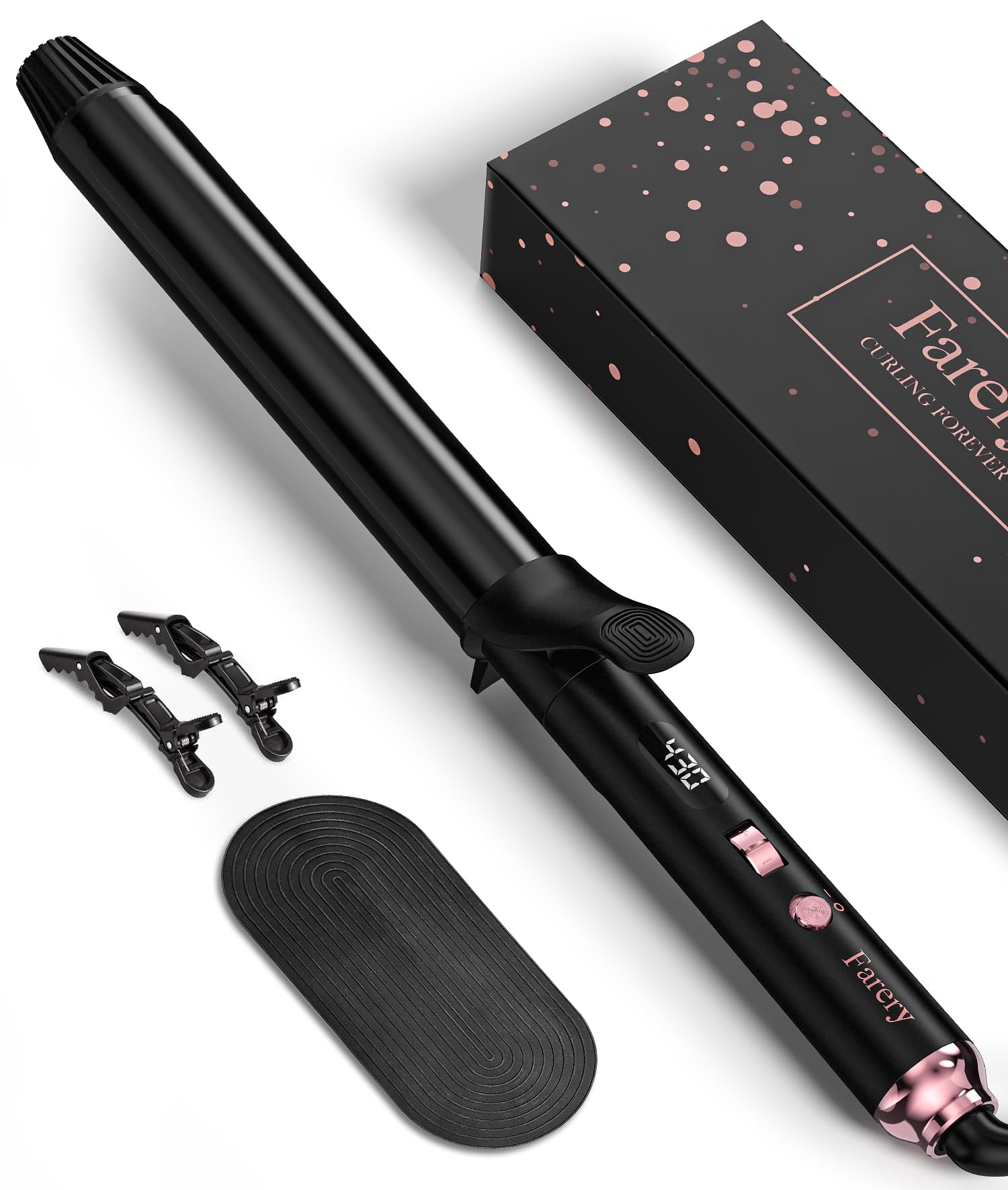 FARERY included styling clips and silicone pad for easy sectioning and protection