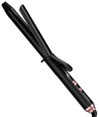 Farery long barrel curling iron close-up of ceramic plates showing smooth heat distribution