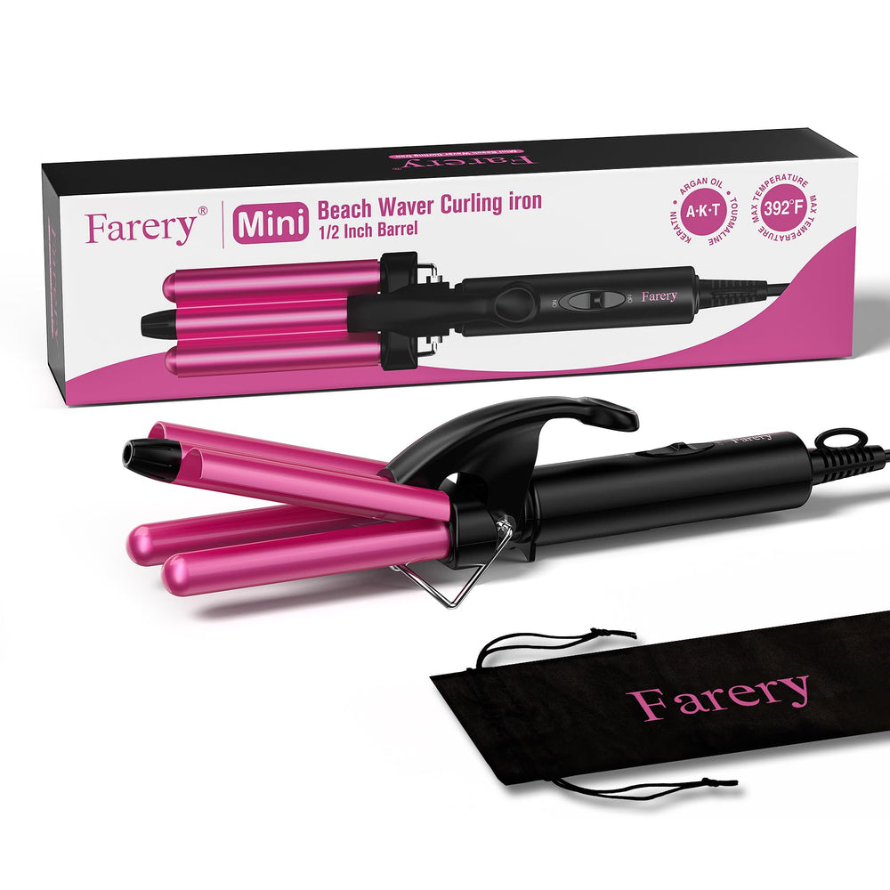 FARERY Mini Waver with a 6.5-foot cord for flexible styling.