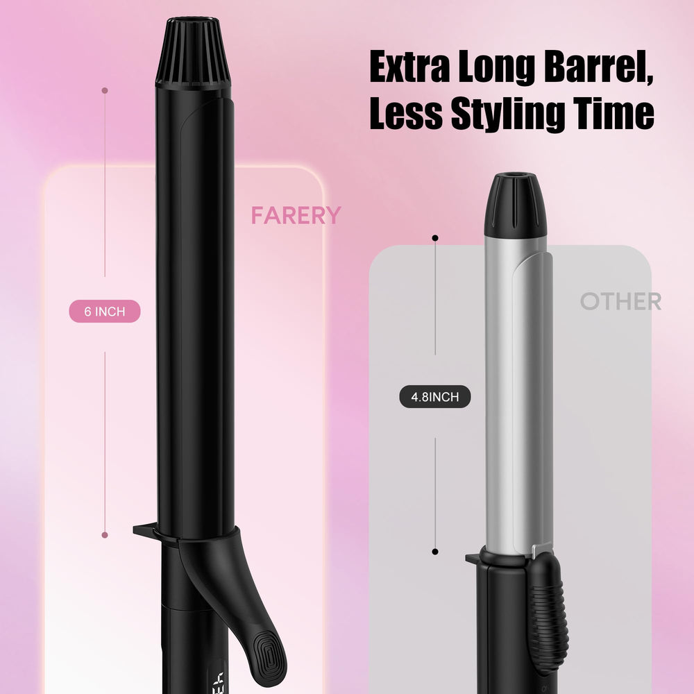 FARERY tourmaline-ion technology image indicating smooth, frizz-free finish