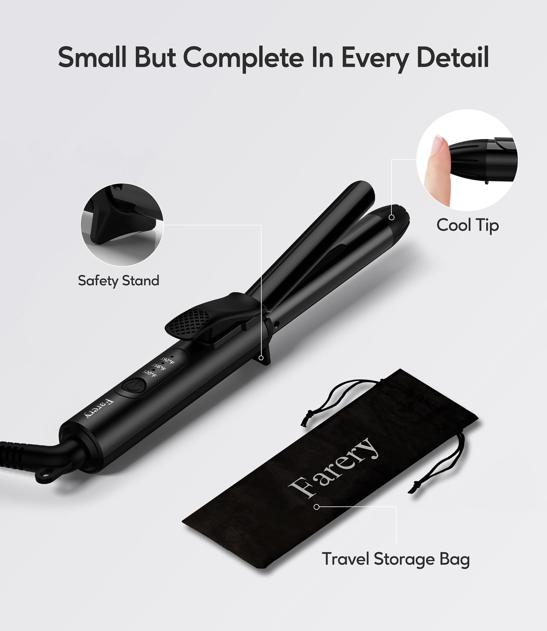FARERY travel bag and long swivel cord support home and abroad use