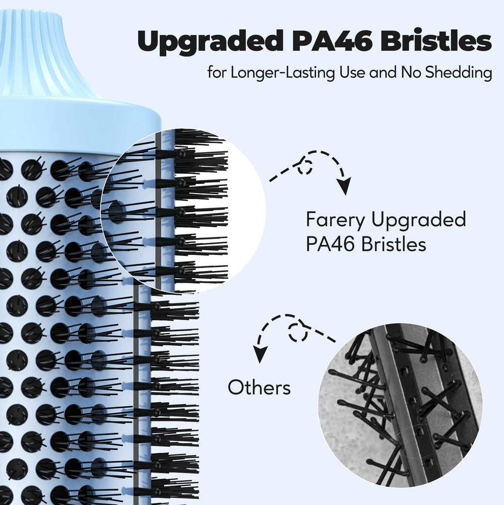 Farery upgraded PA46 bristles stay in place for long-lasting brushing.