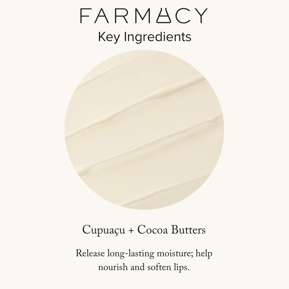 Farmacy textura sedosa para uso diario, mantiene labios hidratados