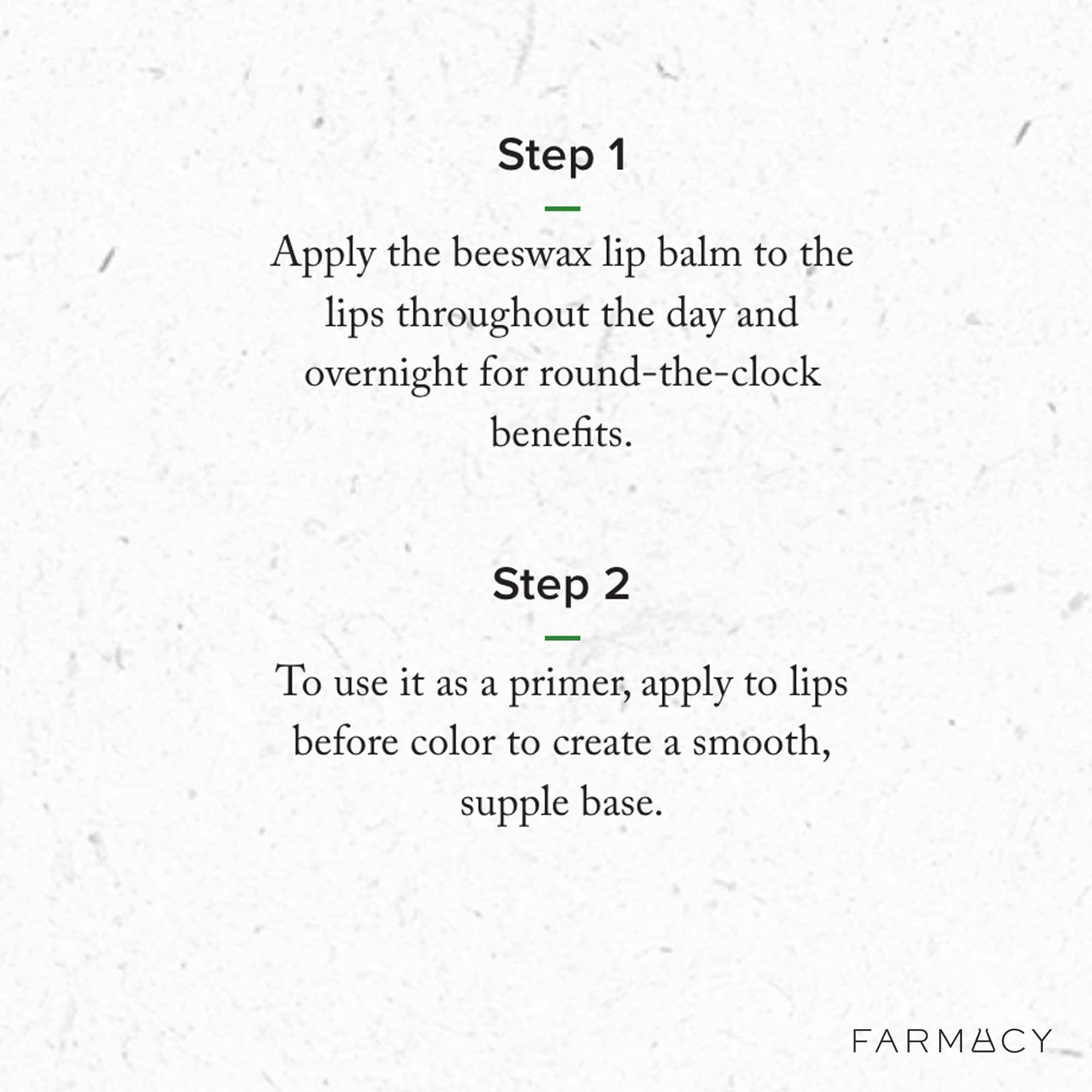 Farmacy bálsamo con vitamina E, suaviza labios secos y aporta nutrición