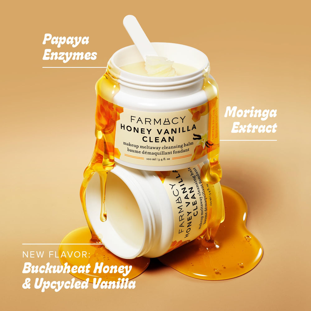 Buckwheat honey and vanilla nourish and soothe during cleansing.