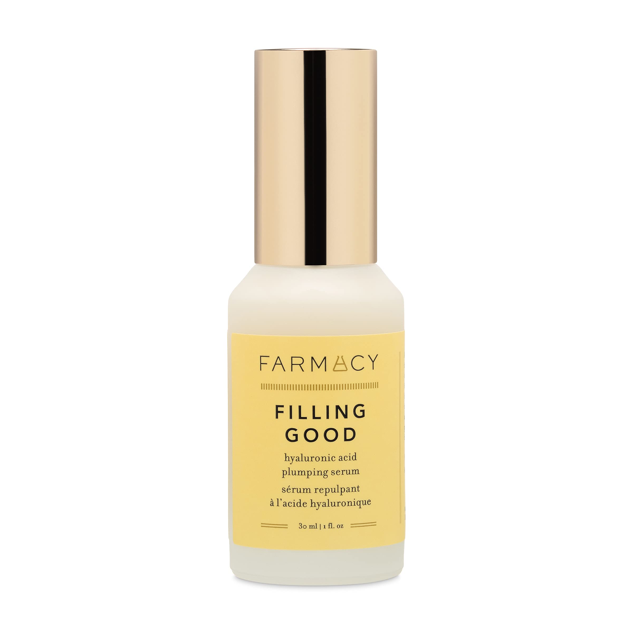 Farmacy Filling Good serum bottle delivering deep hydration for a healthy glow