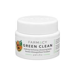Farmacy Green Clean balm in a jar melts makeup gently for easy removal