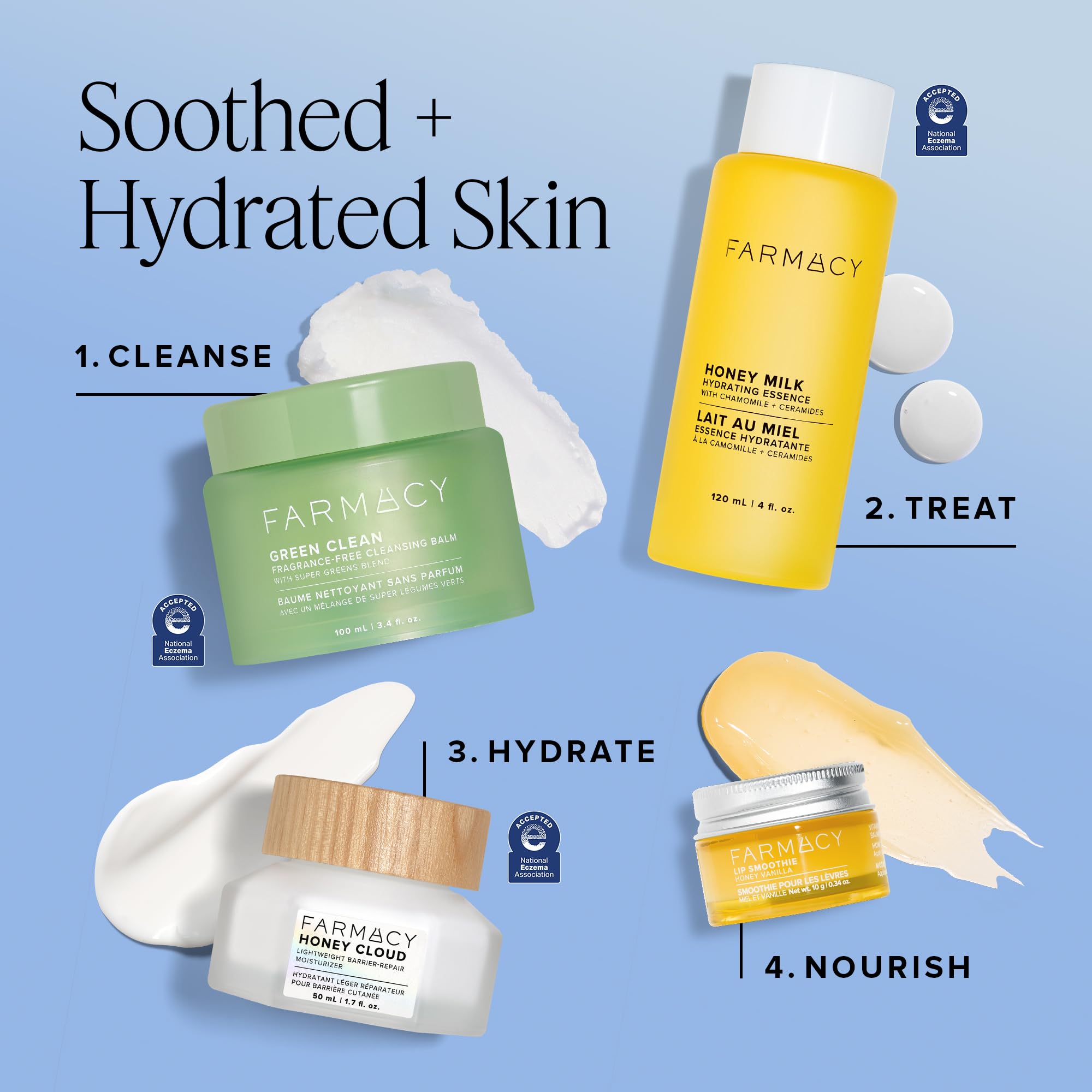 Fragrance-free Farmacy Honey Cloud for sensitive or oily skin