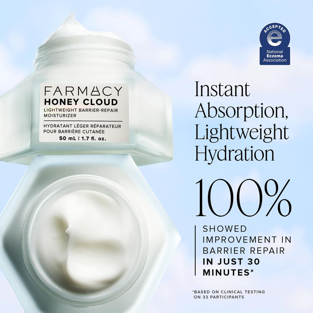 Hawaiian white honey visuals in Farmacy Honey Cloud ingredient display