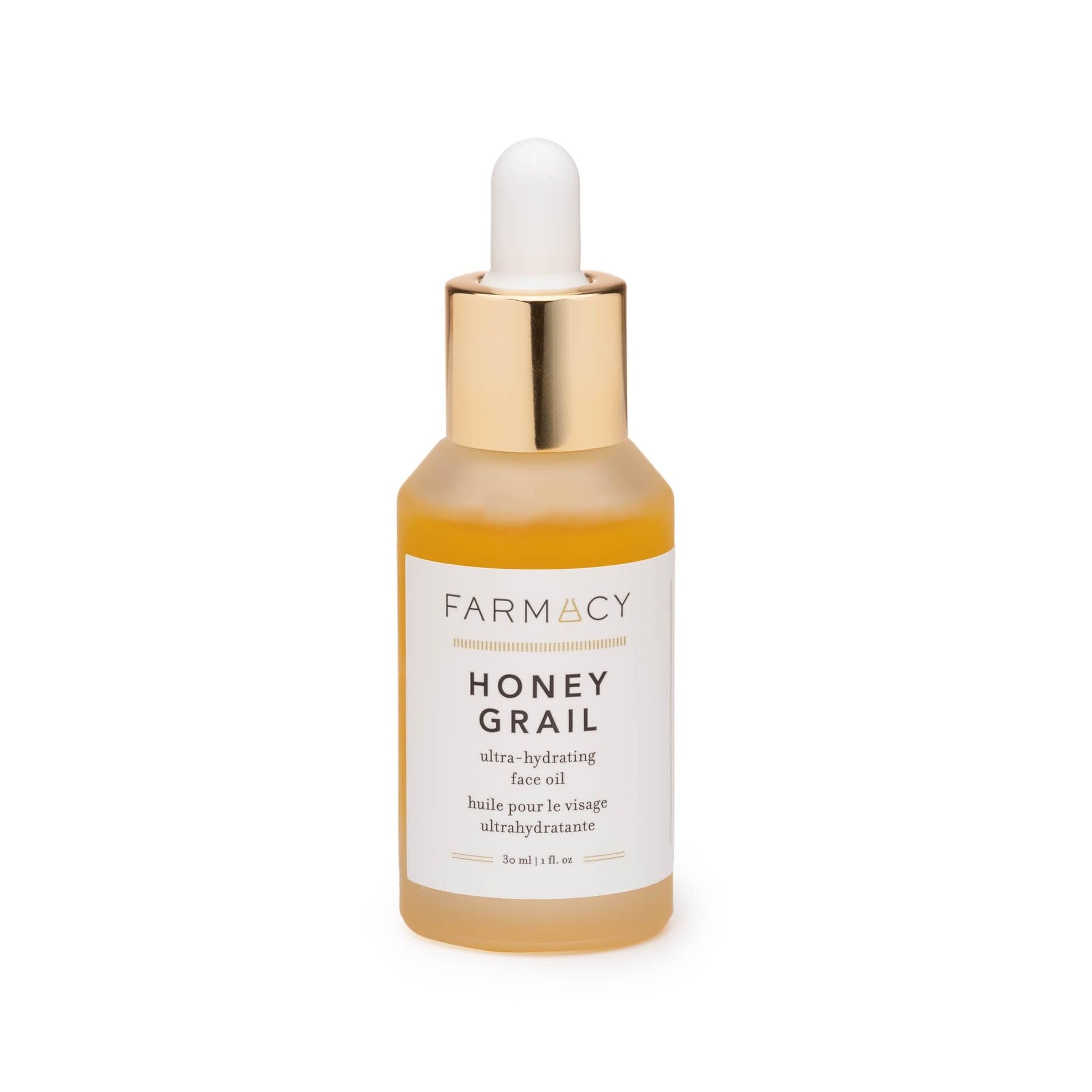 Farmacy Honey Grail ingredient list highlights buckwheat honey benefits.