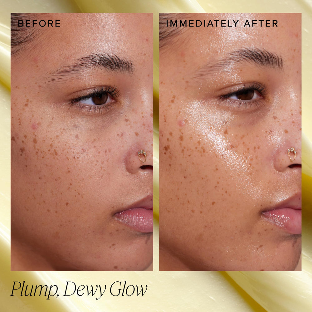 Application on cheek showing gentle, effortless skincare routine