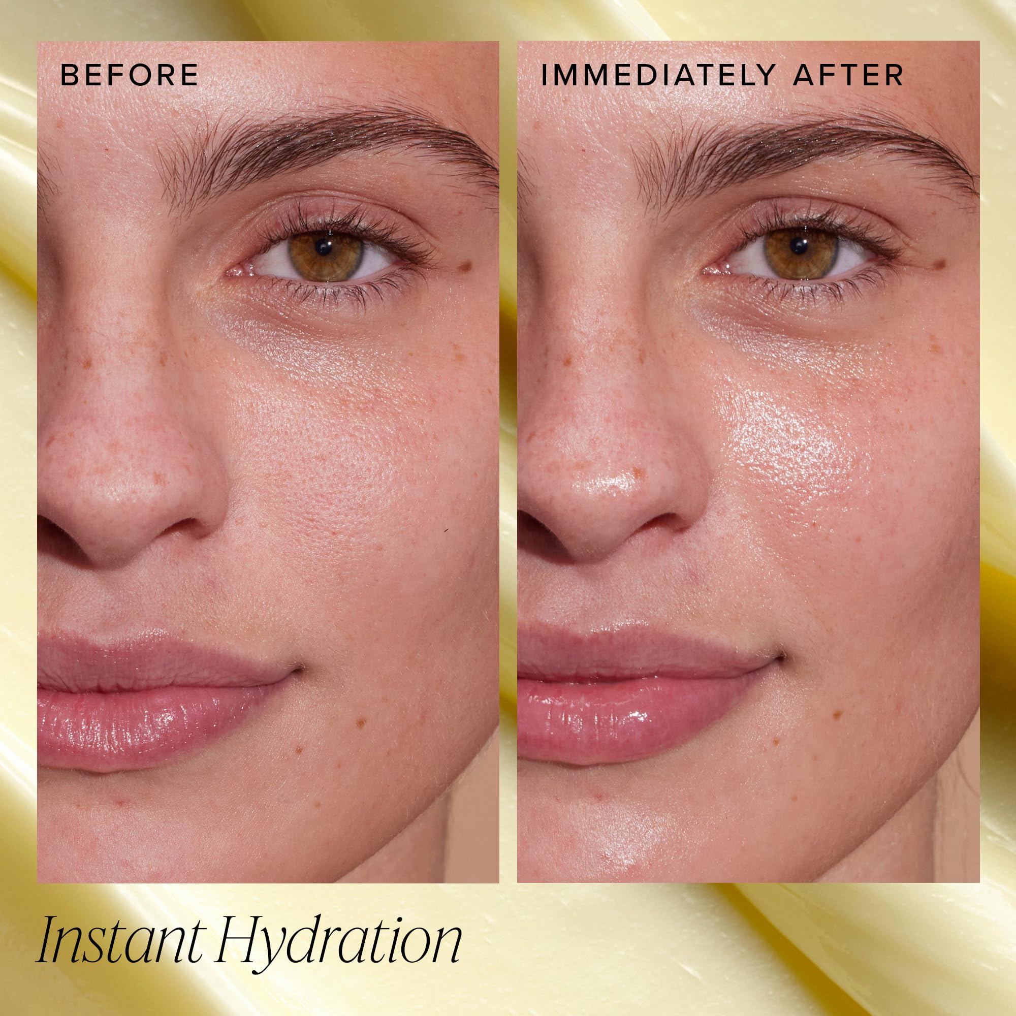 Farmacy Honey Halo application ritual shows easy AM and PM use.