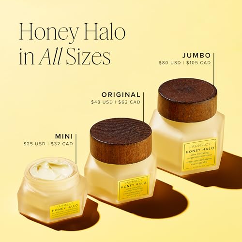 Close-up of Honey Halo cream on skin surface