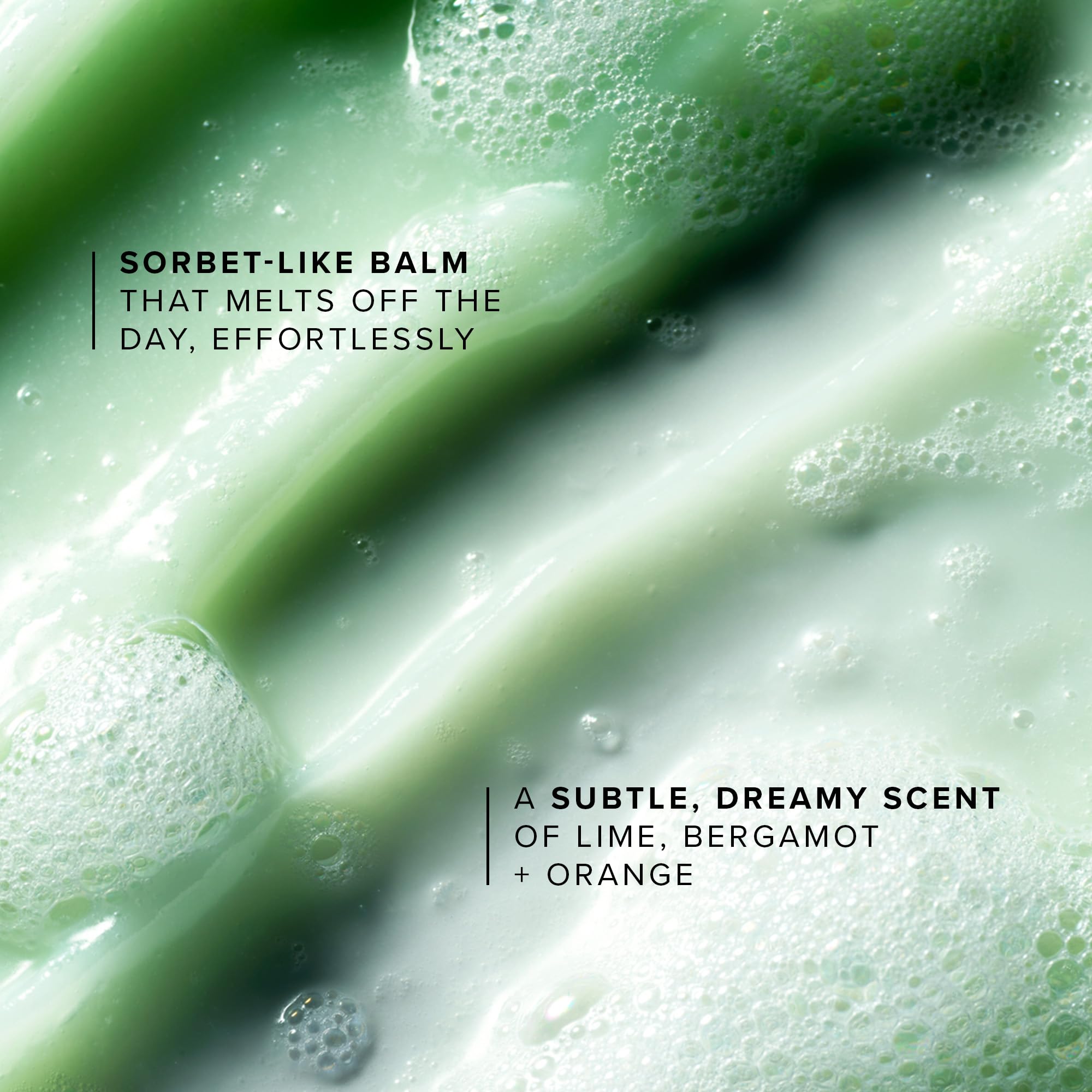 Farmacy waterproof makeup remover highlights a refreshing cleansing action