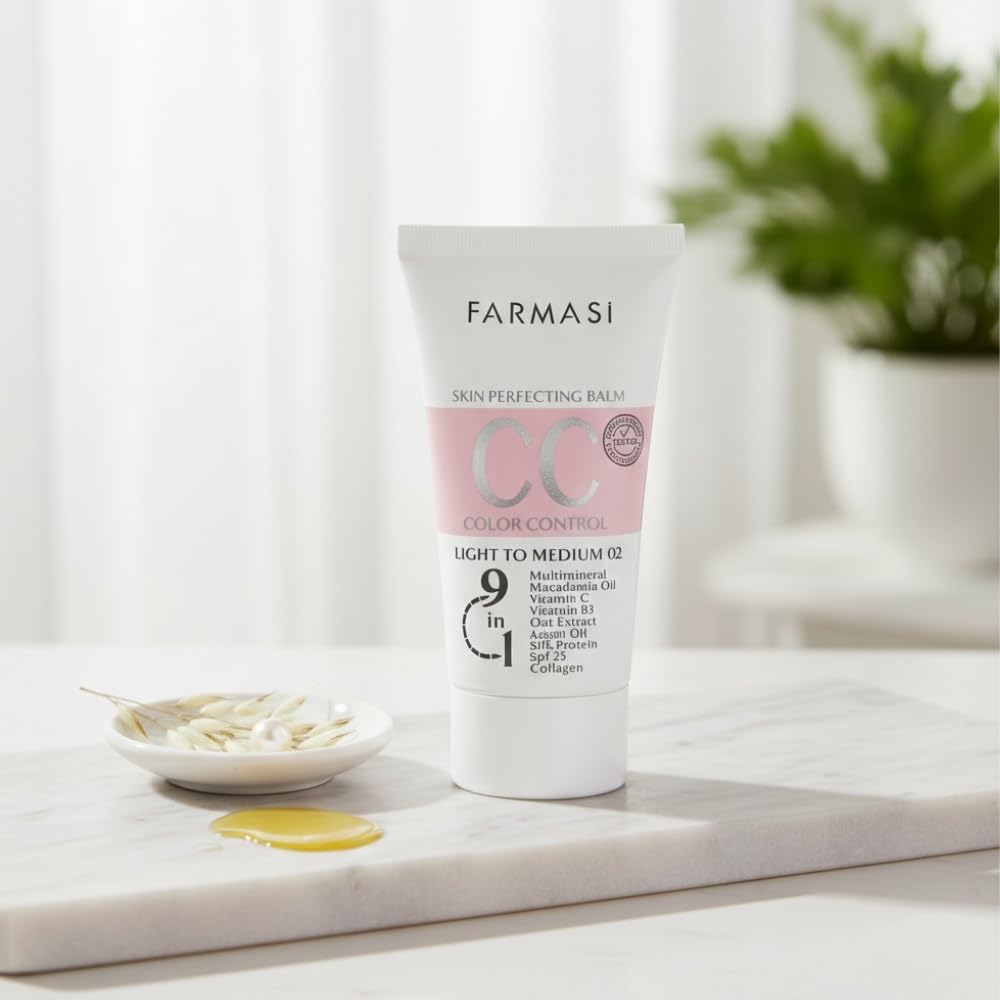 FARMASi CC Cream with oat extract offers a soothing feel