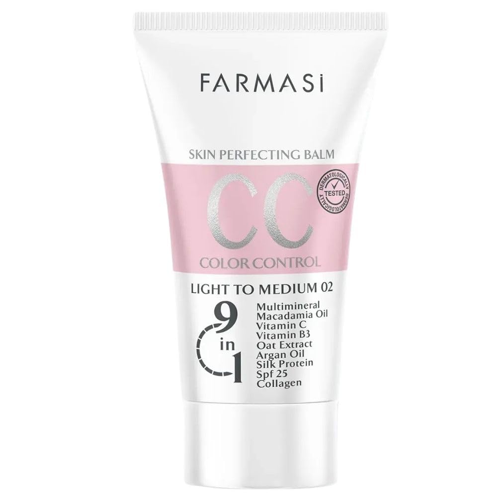 FARMASi CC Cream tube application shows an easy daily blend for light coverage