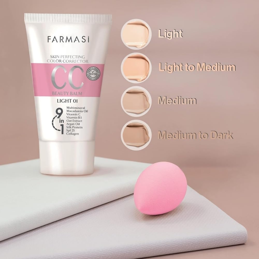 FARMASi CC Cream enriched with vitamin C and niacinamide for brightness