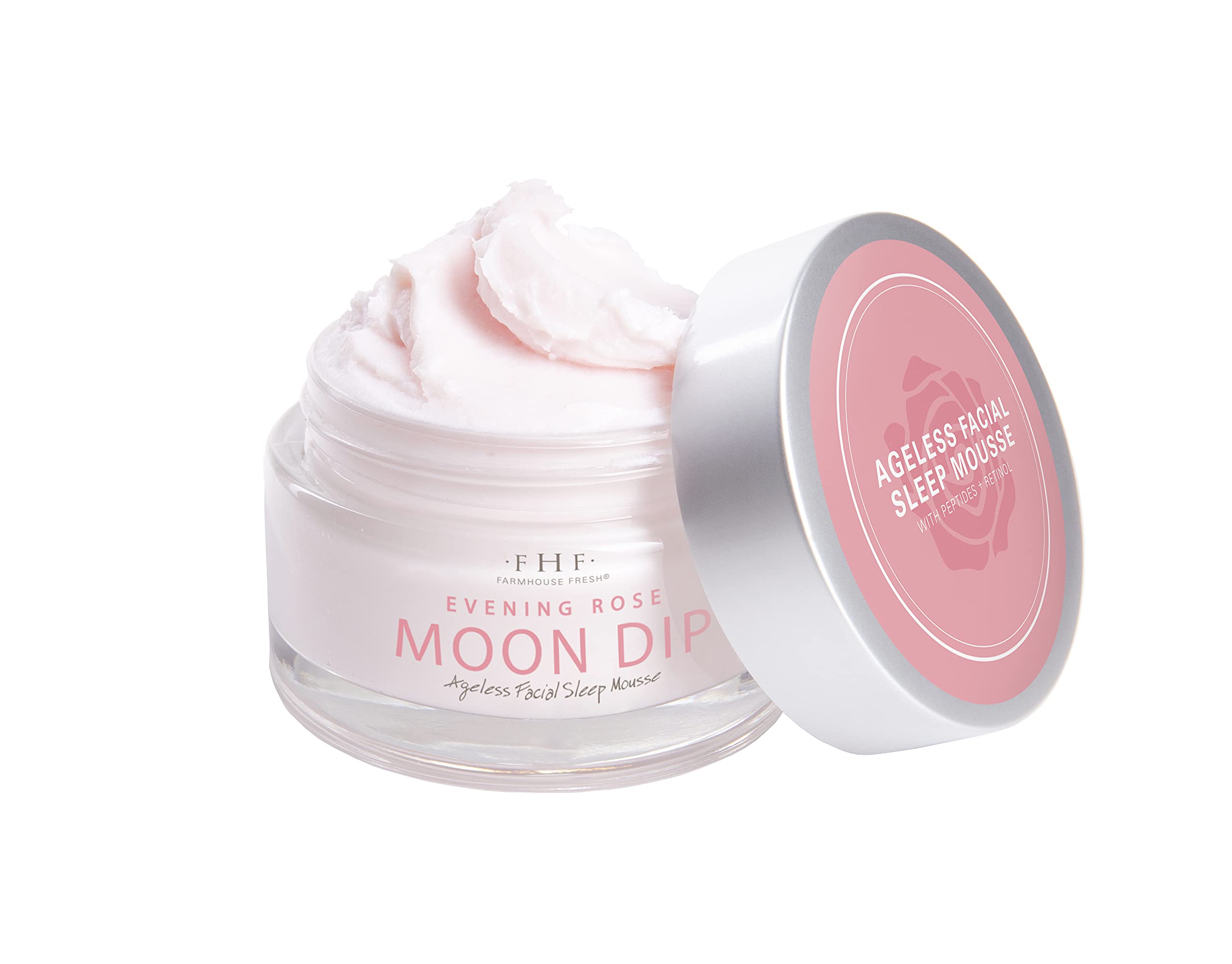 FarmHouse Fresh Evening Rose Moon Dip rose hydrosol and cucumber extract ingredient close-up for sensitive skin
