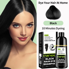 Farndu champú aplicacion canias, cabello en proceso de teñido