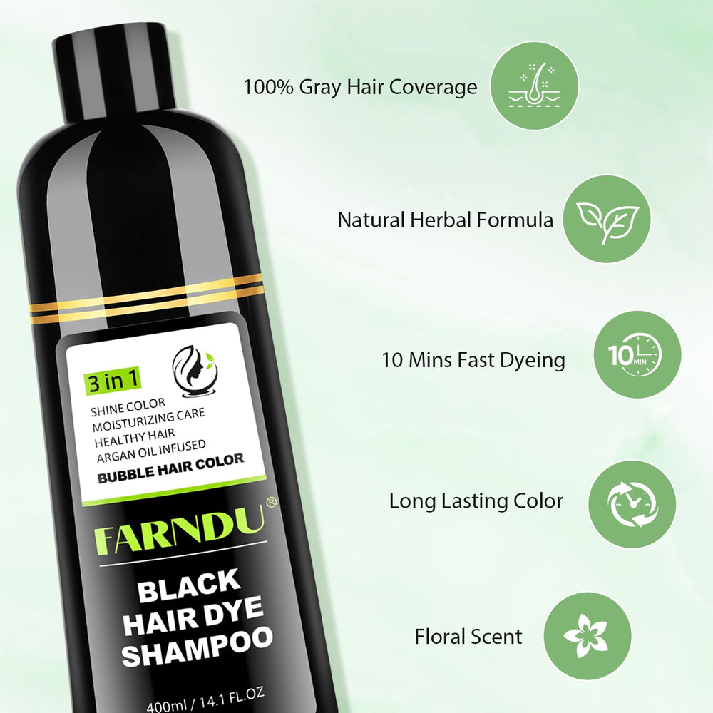 Farndu champú sin amoniaco, fórmula suave para canas