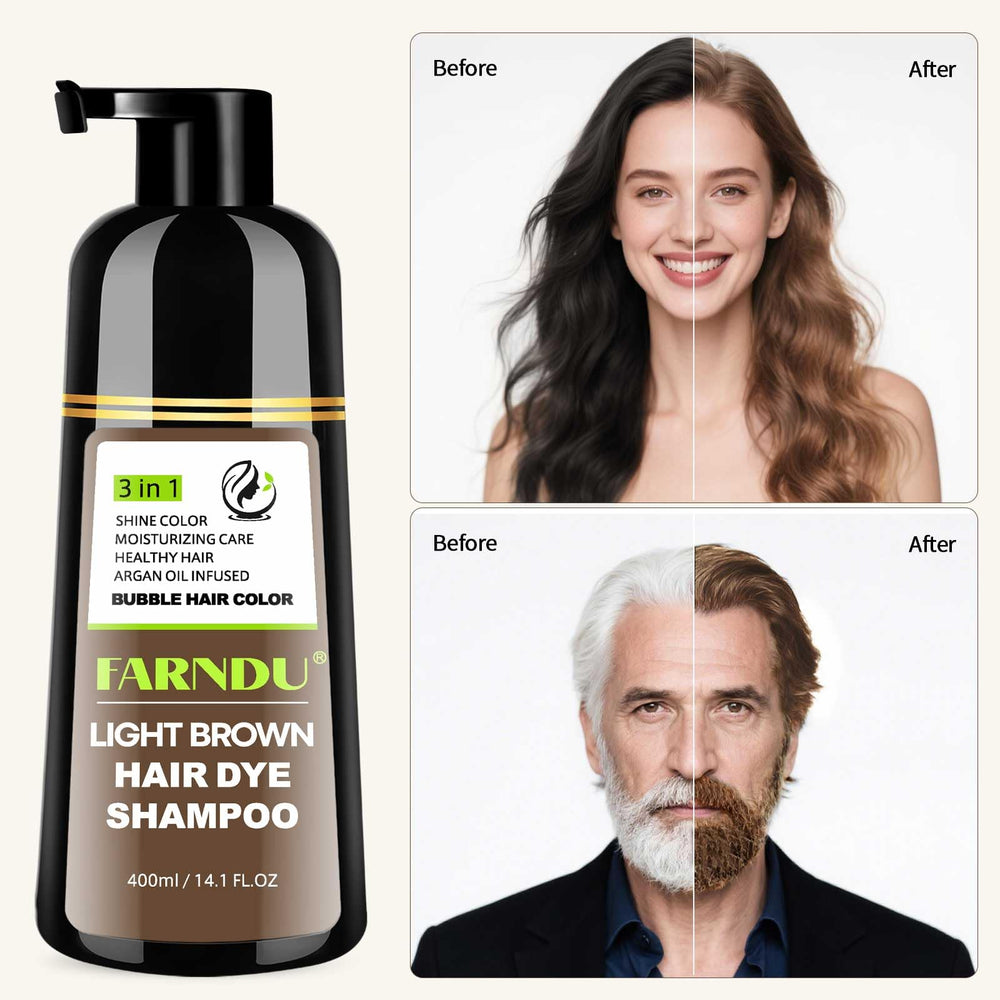 Farndu Tinte Marrón Claro: espera de 15–20 minutos para color natural
