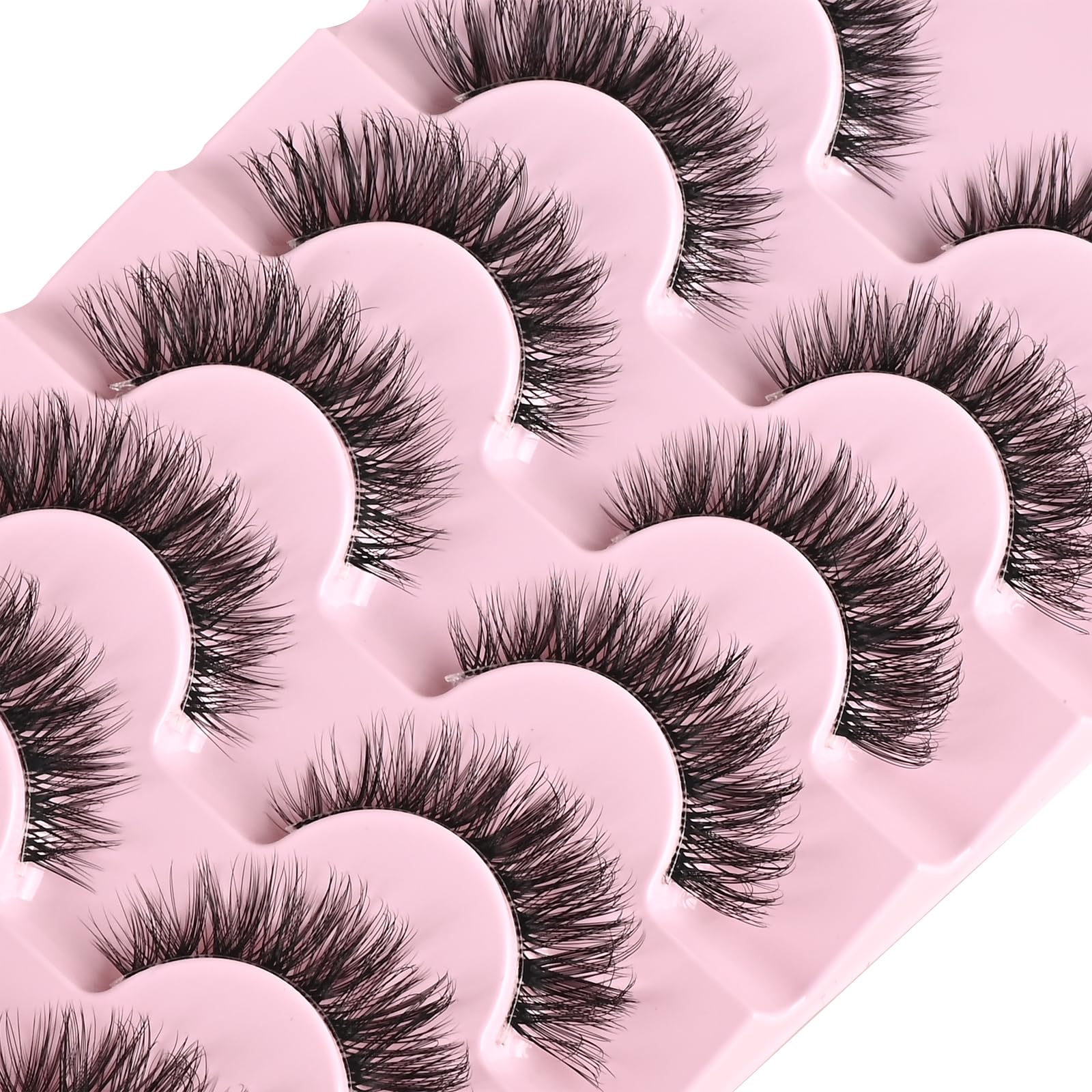FARRED Cat Eye Lashes medium-length 8-14mm for fox-eye style.