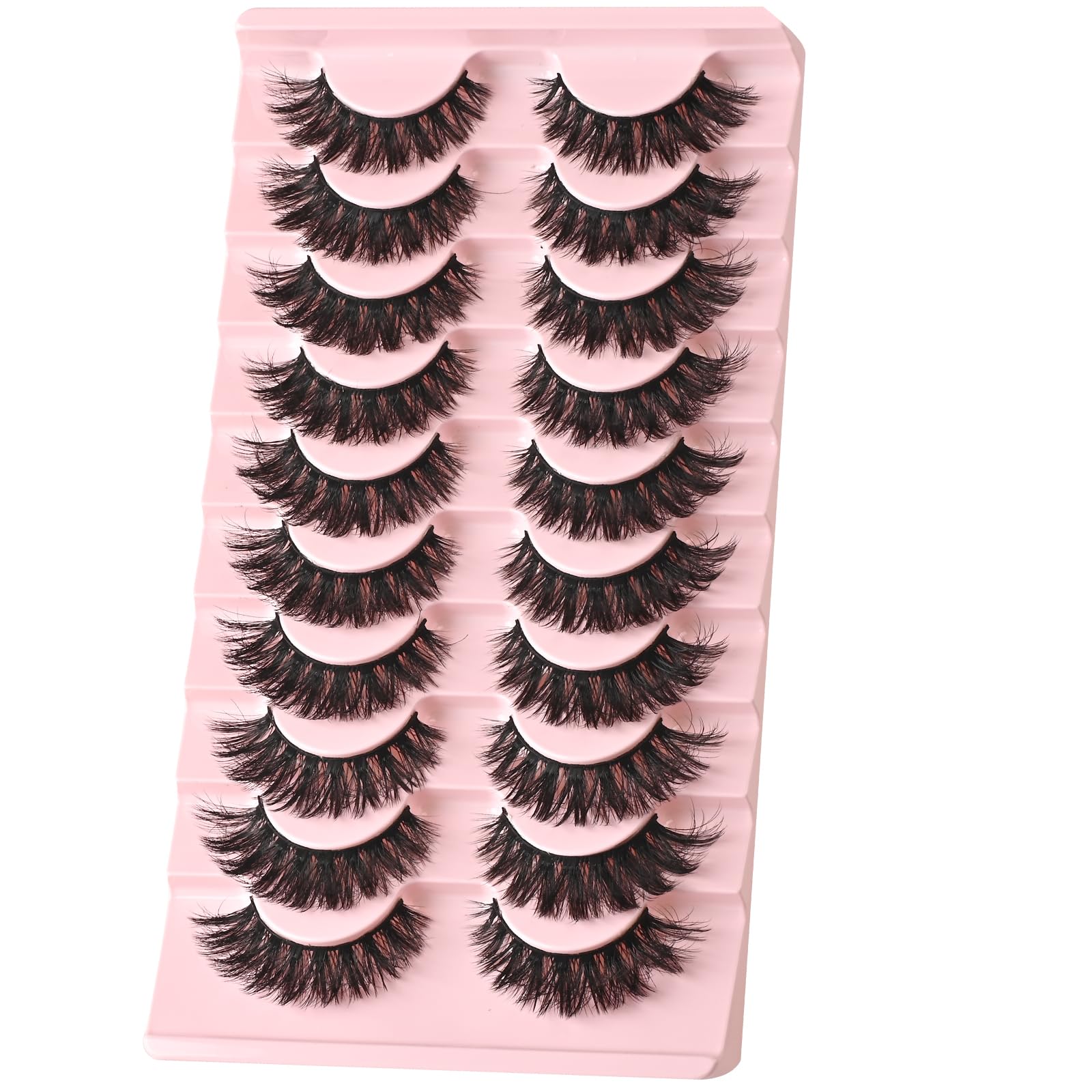FARRED doll-eye look lashes provide a soft, feminine finish.