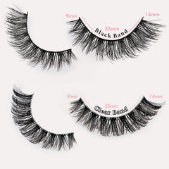Farred dual-band lashes in clear and black for versatile looks