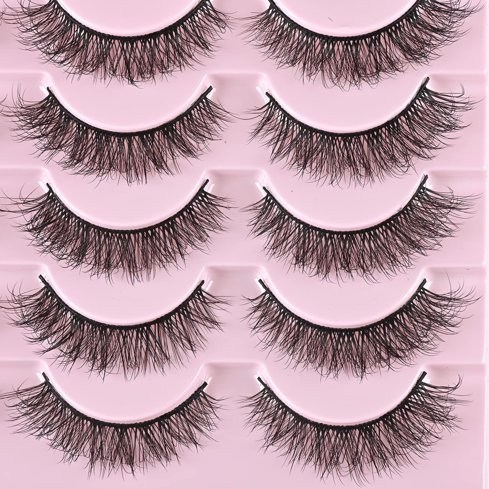 FARRED flared cat-eye design lashes enhance eye opening and drama