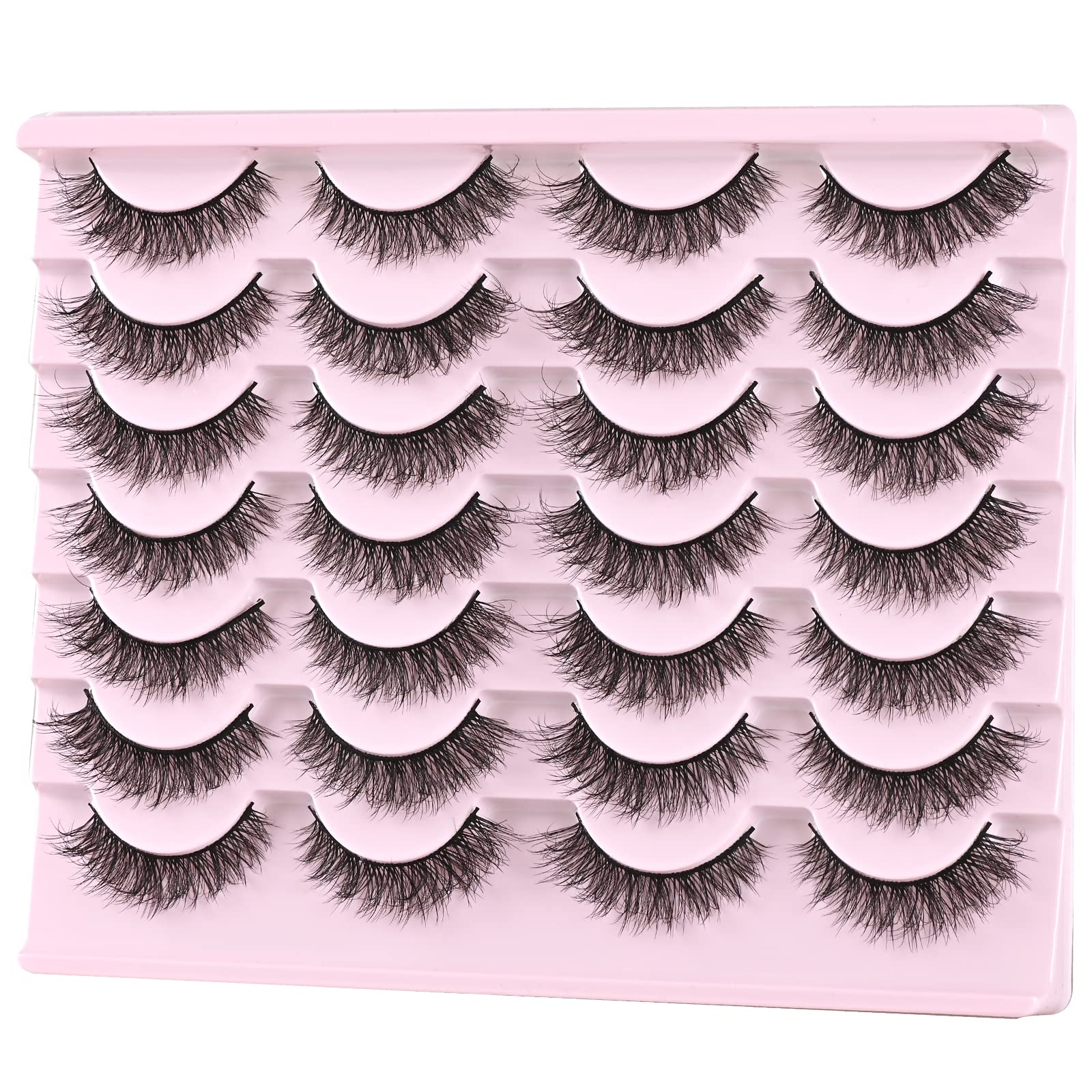 FARRED mink-equivalent lashes with soft cotton band for comfortable wear