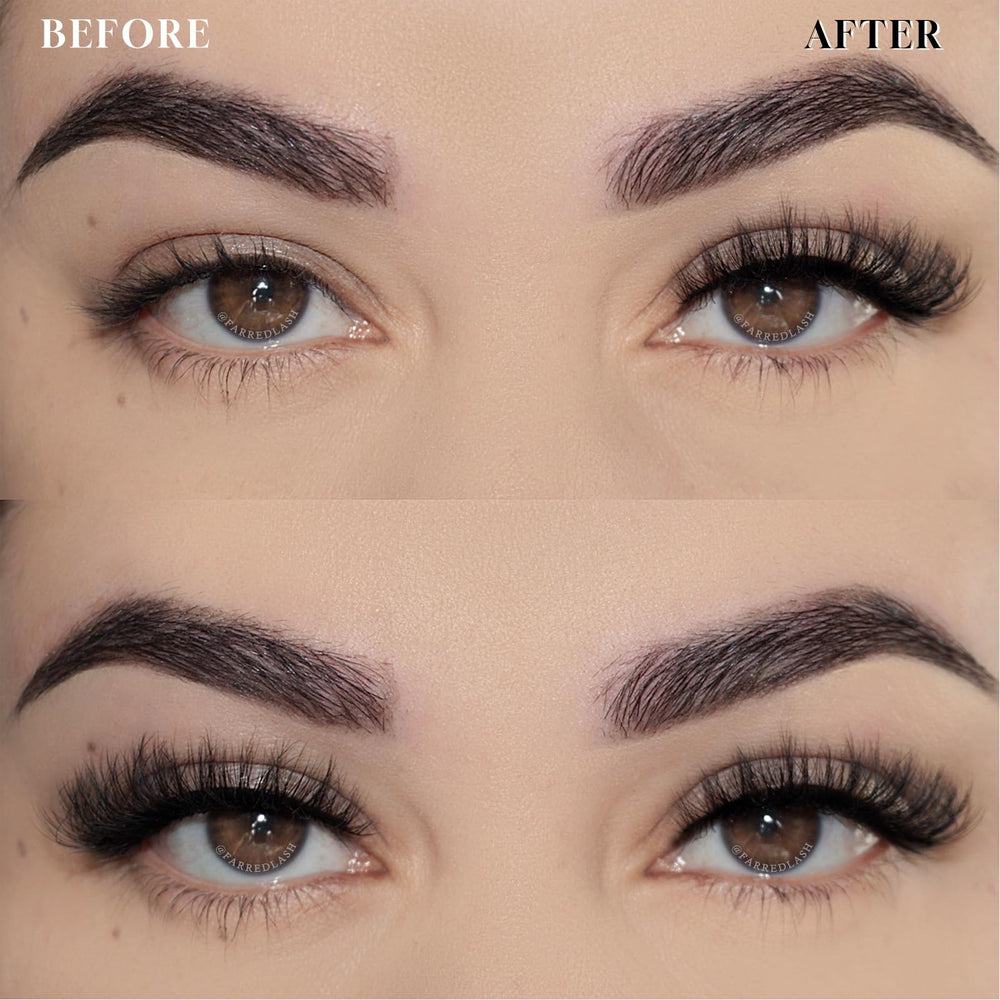 Farred soft cotton band lashes provide all-day comfort
