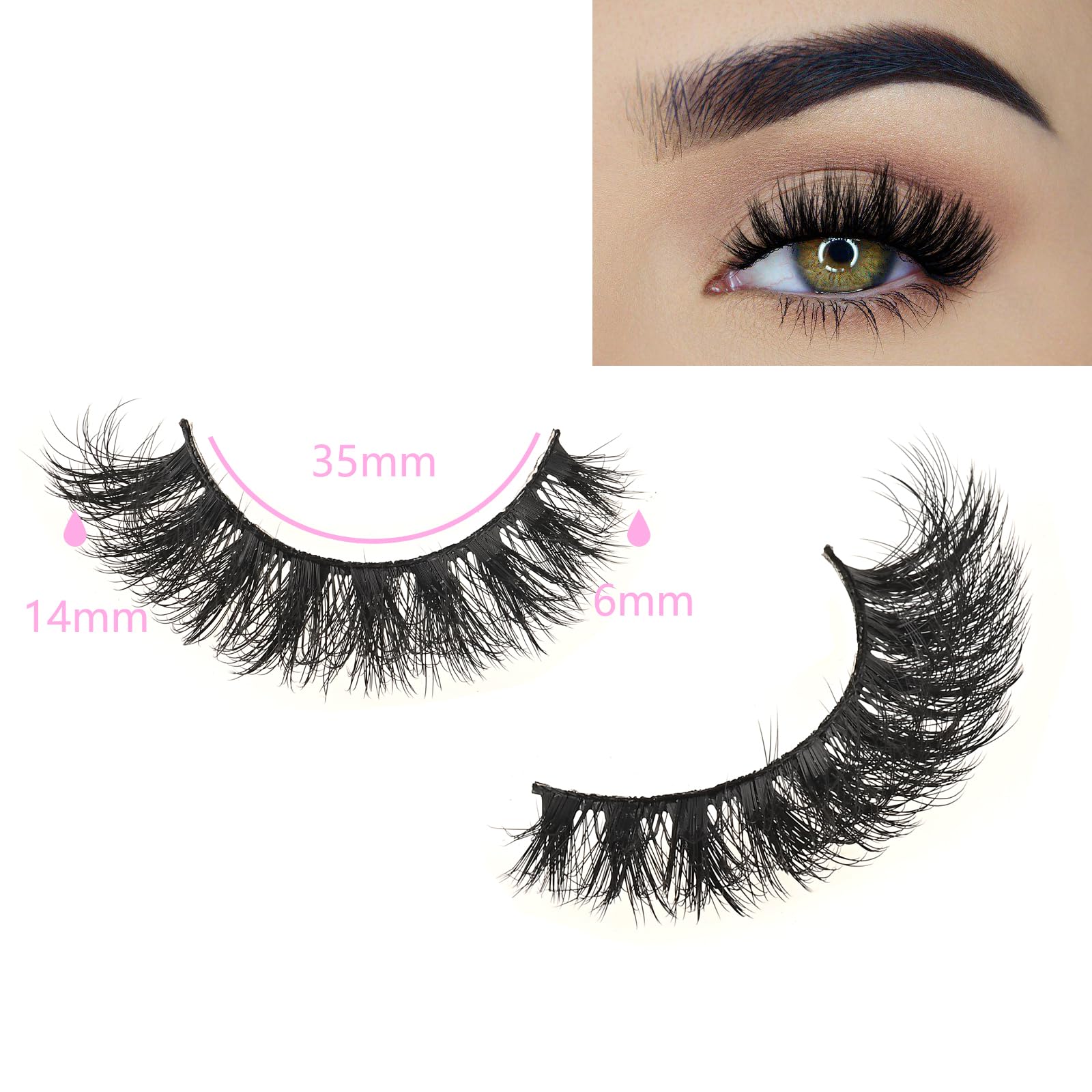 FARRED Wispy Mink Lashes offer feather-light comfort for all-day wear