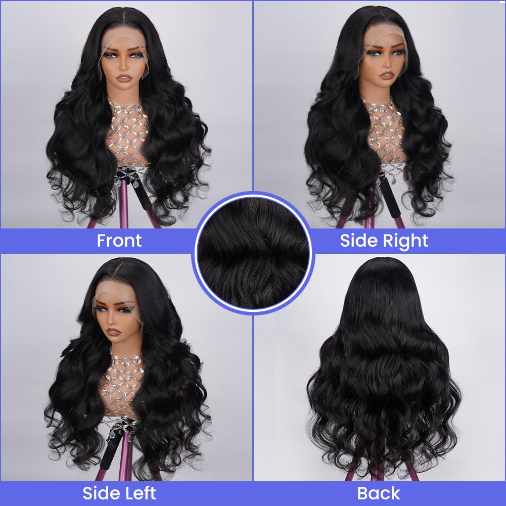 FASCARA body wave virgin hair 18in in natural color for versatile styling