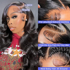 FASCARA HD Swiss lace front wig with 13x4 parting for a seamless scalp blend