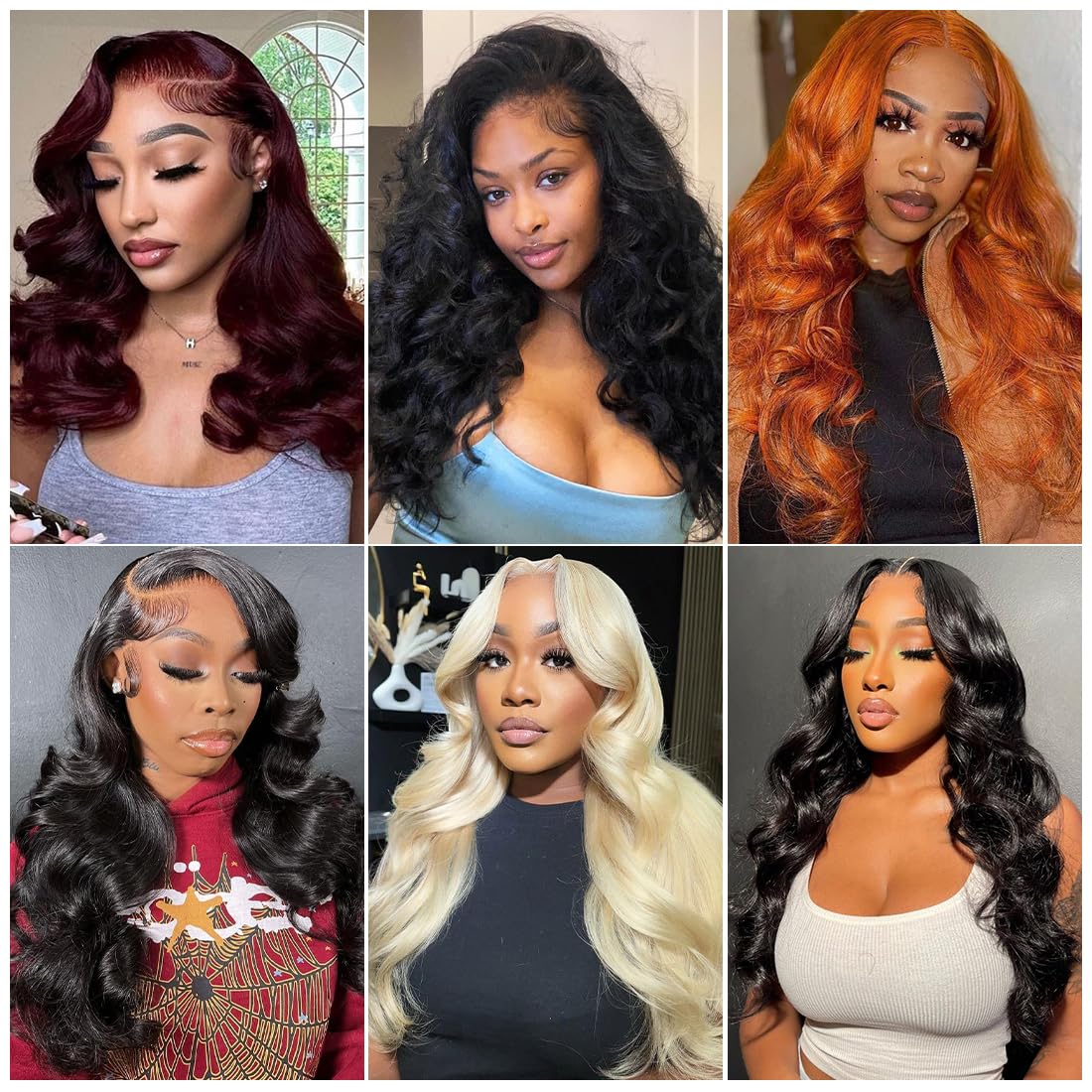 FASCARA middle-part lace front wig 18in offering flexible parting options