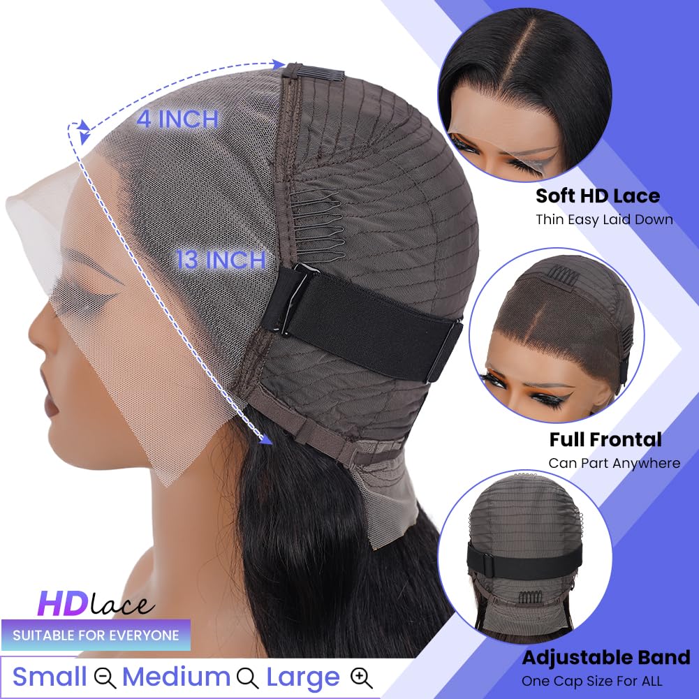 FASCARA pre-plucked lace front wig with baby hair for easy styling