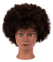 Fashion Color Care 100% human hair mannequin head for realistic styling exercises.