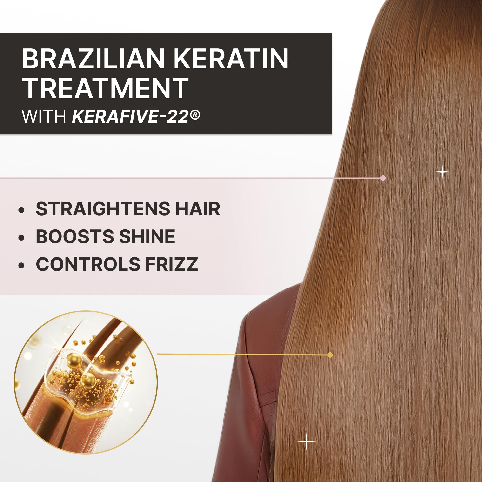 Fashion Gold formula with INCA oil, coconut oil, quinoa protein nourishes.